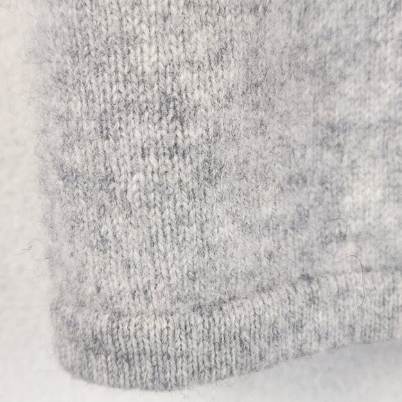 Kirkland Signature 2-Ply Cashmere Pullover Sweater Women L Gray Short Sleeve EUC - Picture 3 of 11